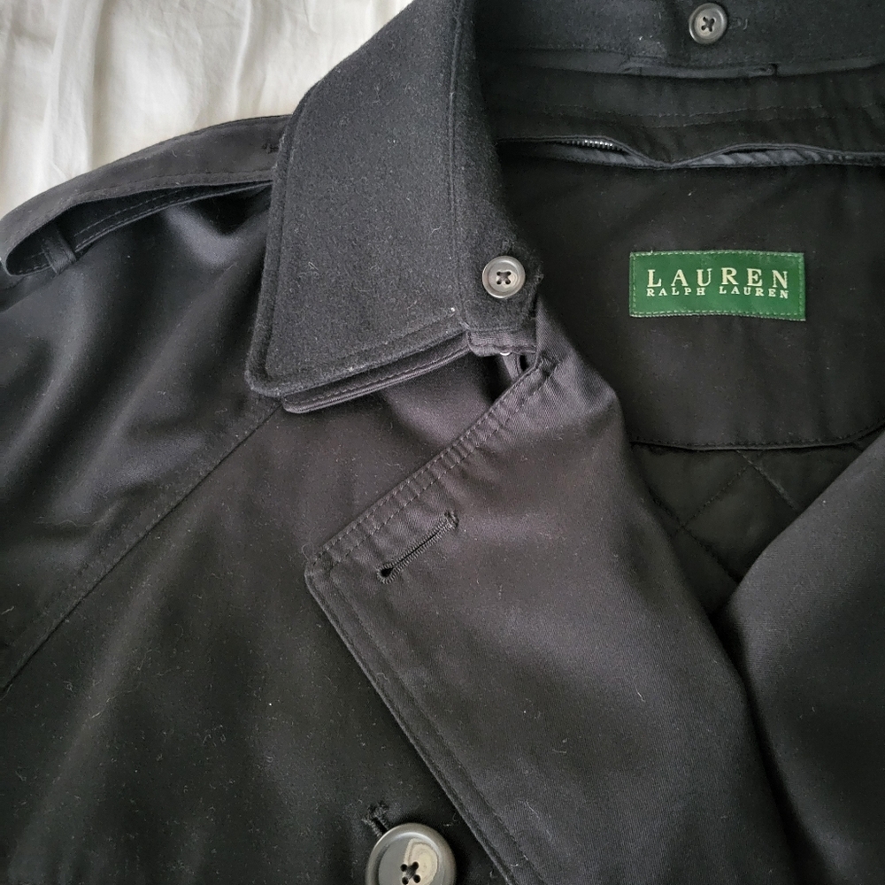 Ralph Lauren Double-Breasted Trench Coat With Removable Liner - Picture 4 of 16